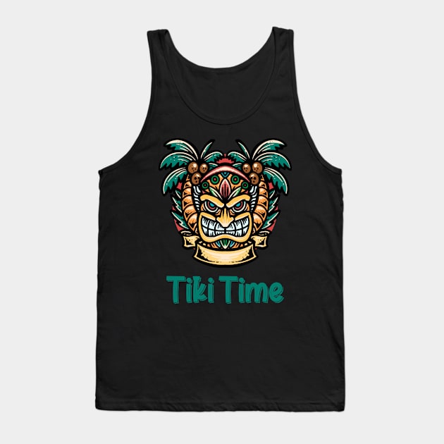 Tiki Time Tank Top by Photomisak72